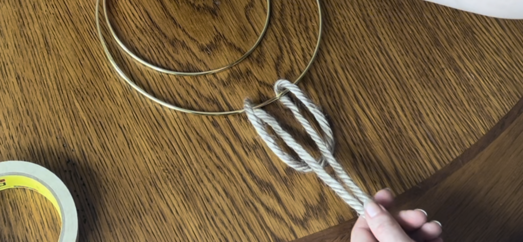 lark's head knot demonstration